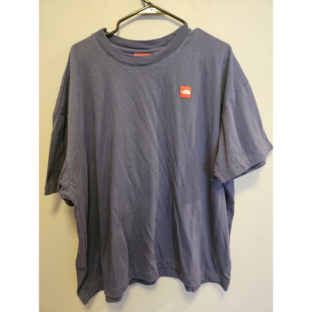 The North Face Men’s XXL Blue Gray Box Logo T-Shirt Short Sleeve Outdoor